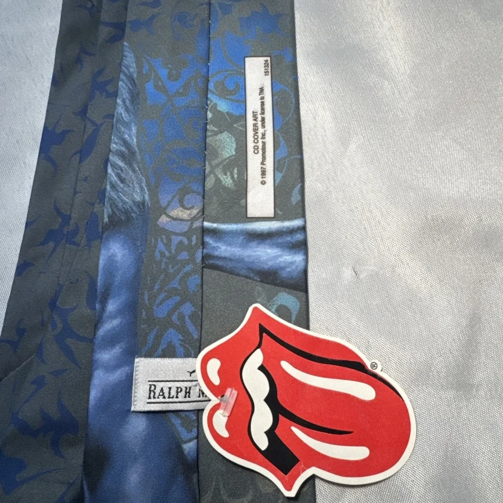 Vtg Ralph Marlin The Rolling Stones Tie 1997 Bridges To Babylon Lion 56